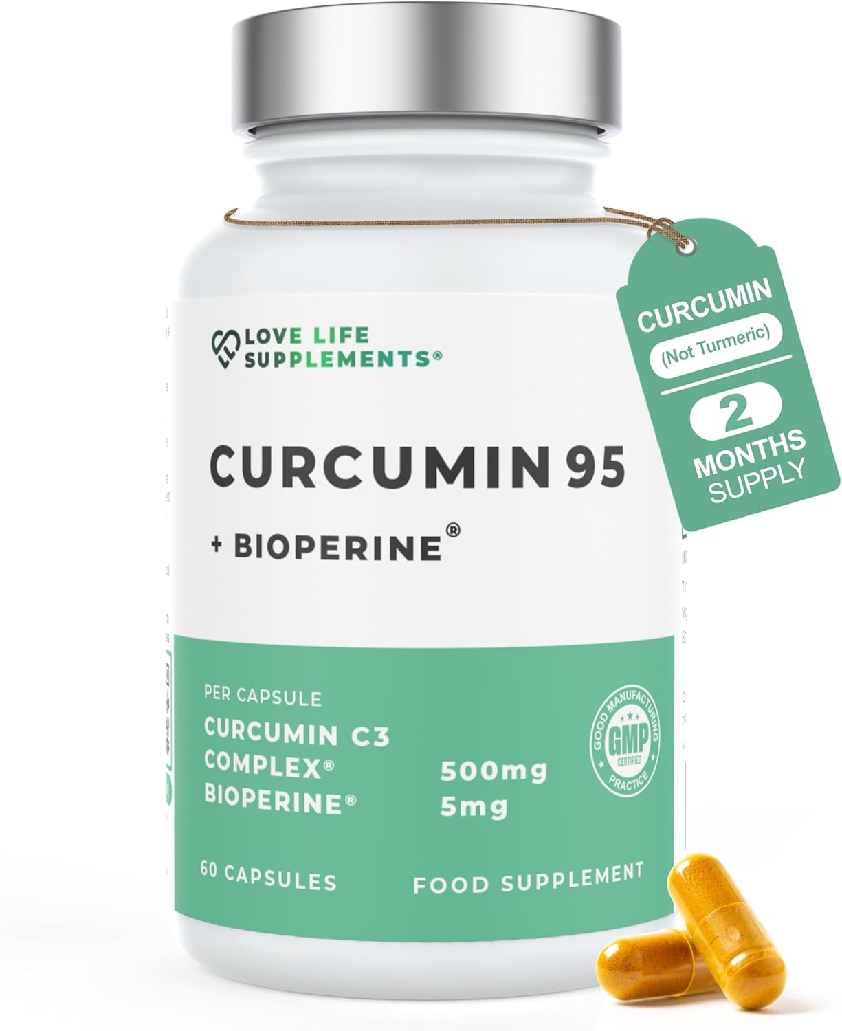 High Strength Curcumin with Bioperine